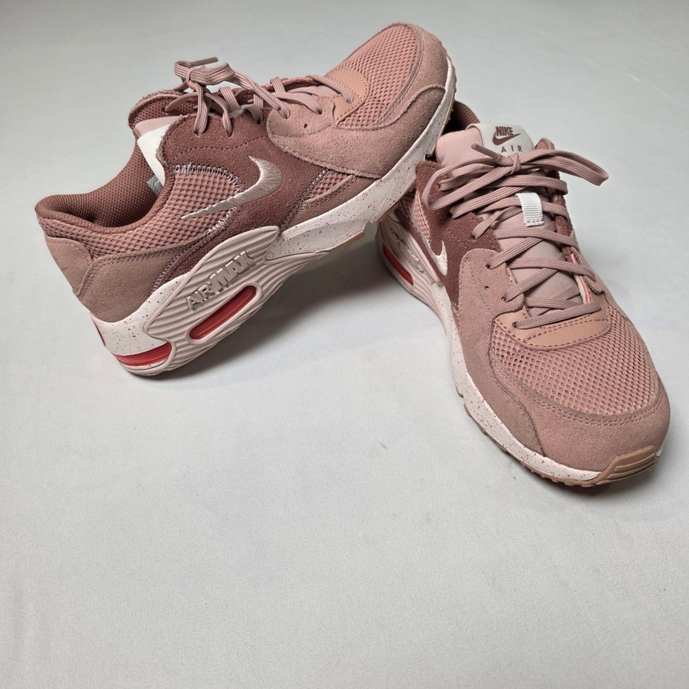 Nike Air Max Excee Shoes Womens 8.5 Pink Rose Whisper Suede Mesh CD5432-603